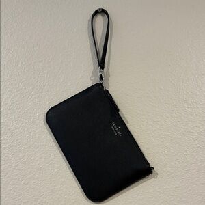 Kate Spade Black Leather Wristlet